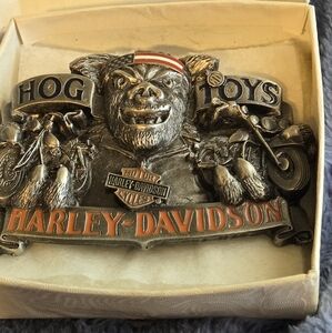 Harley Davidson Hog Toys Belt Buckle Motorcycles Unisex Rare